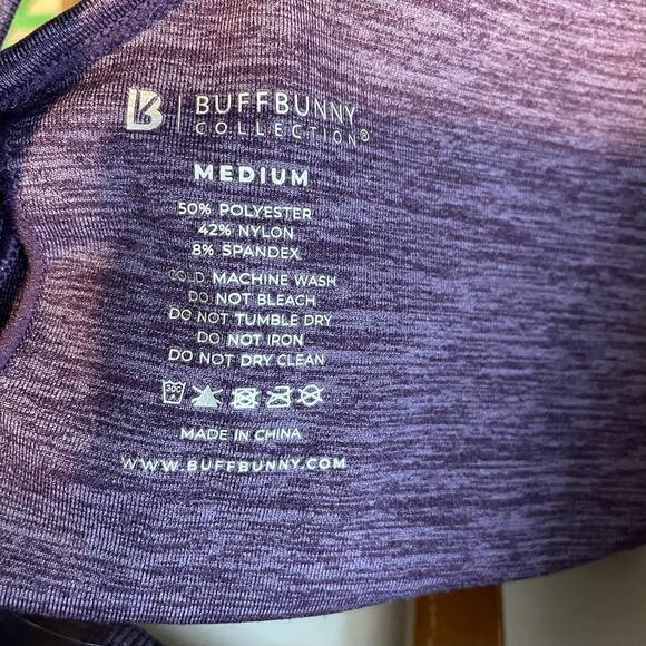 BBL BuffBunny Lift Seamless Reversible Sports Bra Eggplant Purple M 36 A B C - Picture 11 of 13